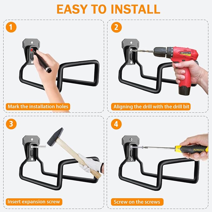 Hose Hanger, Hose Holder Wall Mount Heavy Duty Organizer - Image 4