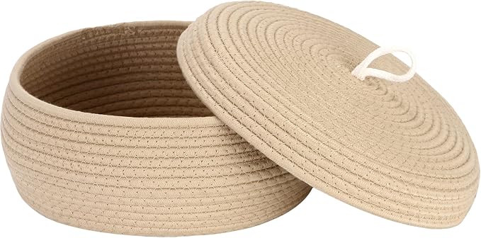 Sea Team Round Cotton Rope Storage Basket by SeaTeam