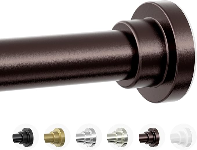 Mcrbeay Shower Curtain Rod, Non Slip Adjustable 28-46 inch No Drilling Shower by McrbeayShelfLiner
