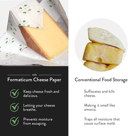 Formaticum 15-Pack Zero Cheese Storage Paper, Compostable, Biodegradable - Image 3