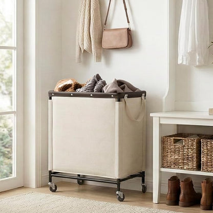 StorageWorks 3 Section Laundry Hamper, Rolling Laundry Cart - Image 7