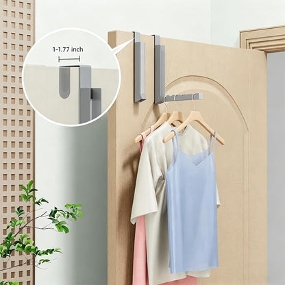 BAKON Over The Door Hanger Folding Clothes Drying Rack, Folding Hanging Coat - Image 4