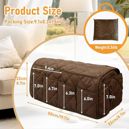 Armchair Caddy, Sofa Armrest Organizer, Non Slip Recliner Organizer, Remote - Image 2
