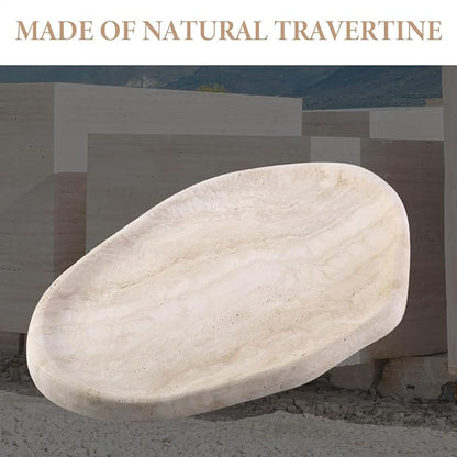 Koville Luxurious Natural Marble Vanity Tray, Cloud Shape Serving Stone Key Tray - Image 4