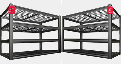 62" Wide Heavy Duty Garage Shelving Units, Steel Shelf, Large Storage Rack by SKZNSA