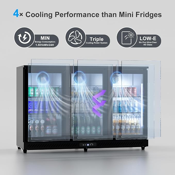 COTLIN 11.45 Cu.Ft Back Bar Beverage Cooler - Image 2