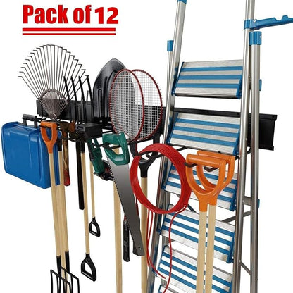 TORACK Tool Storage Rack, Heavy Duty Steel Garage Wall Mount Garden Tool - Image 3