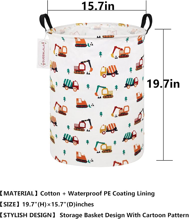QUEENLALA Large Storage Basket, Laundry Hamper/Bathroom/Home Decor/Collapsible - Image 2