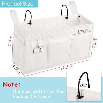 Loghot Bedside Caddy/Bedside Storage Bag Hanging Organizer - Image 4