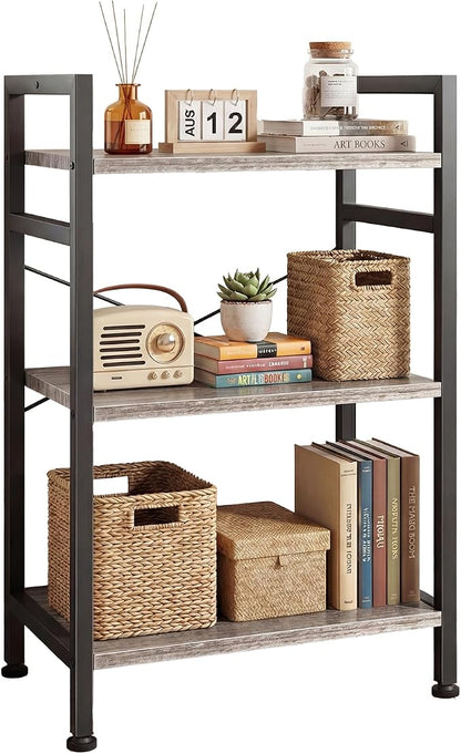 DUMOS 3 Tier Bookshelf, Home Office Bookcase Shelf Storage Organizer | Free by DumosLifestyle