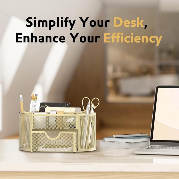 SUPEASY Mesh Desk Organizer, Desk Accessories & Workspace Organizers - Image 2