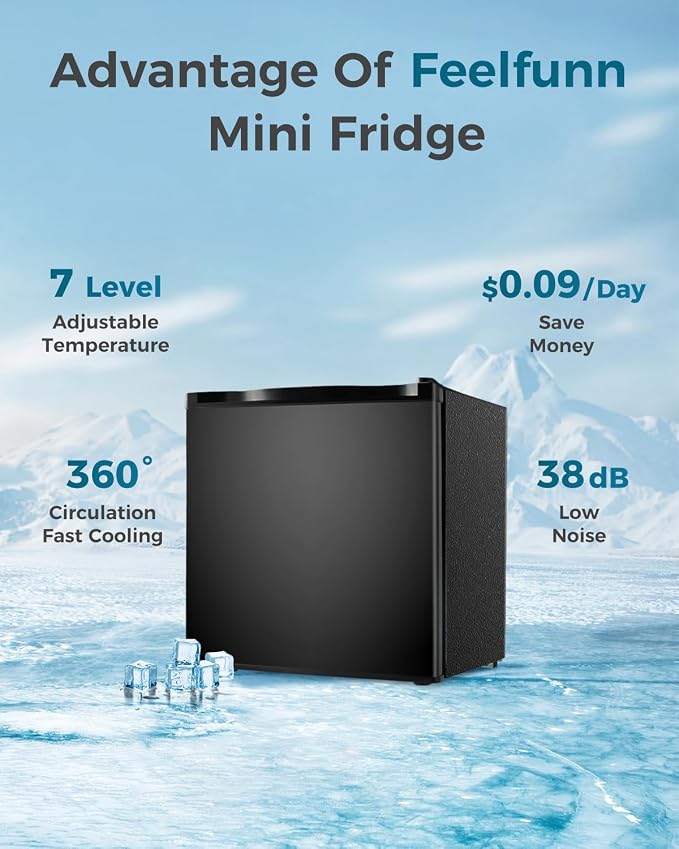 Small Fridge with Freezer - Image 6