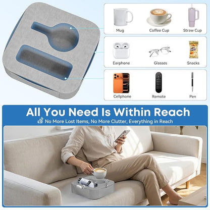 Couch Cup Holder Pillow, Couch Caddy - Image 2