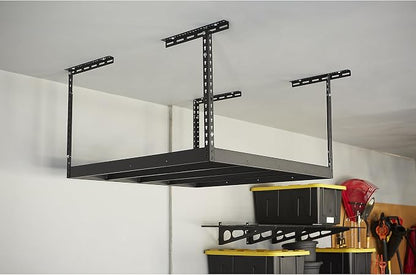 Klutch Overhead Garage Storage Rack — Adjustable Height, 48in.L x 48in.D x - Image 5