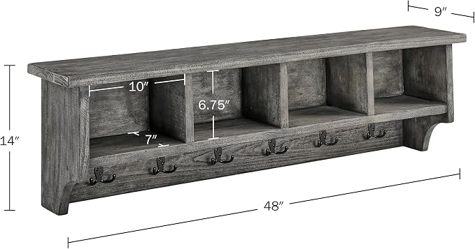 Pomona Solid Wood Entryway Coat Rack - Image 3