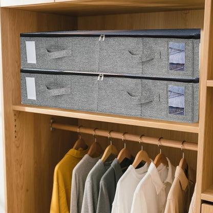 combocube 4 Pack Under Bed Storage Containers, Stackable Closet Organizers and - Image 7