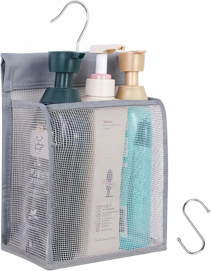 ALYER Hanging Mesh Shower Caddy Organizer Bathroom Storage Bag by ALYER