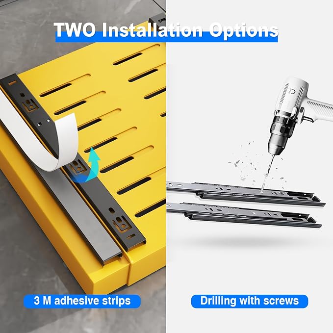 Mustorn 2 Pack Pull Out Cabinet Organizer, Expandable Slide Out Drawers - Image 6