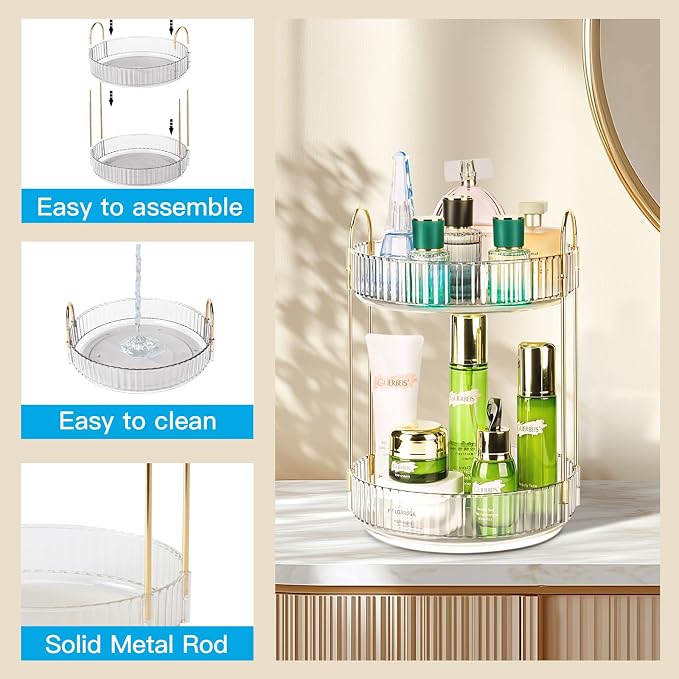 360 Rotating Makeup Organizer - Image 4
