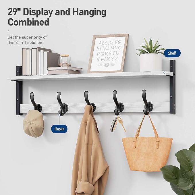 Tatub 29" Coat Rack Wall Mount - Image 2