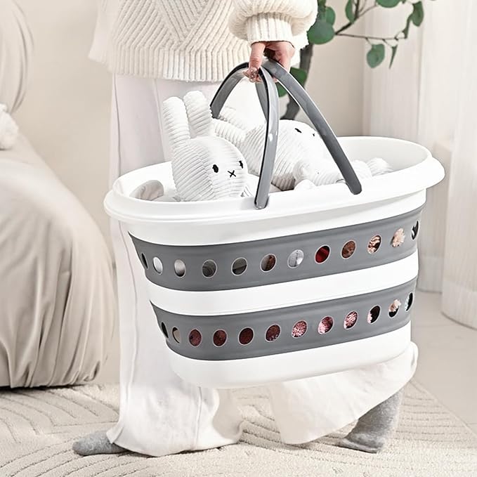 Compact Collapsible Laundry Basket, Small Size Pop-Up Hamper Perfect - Image 6