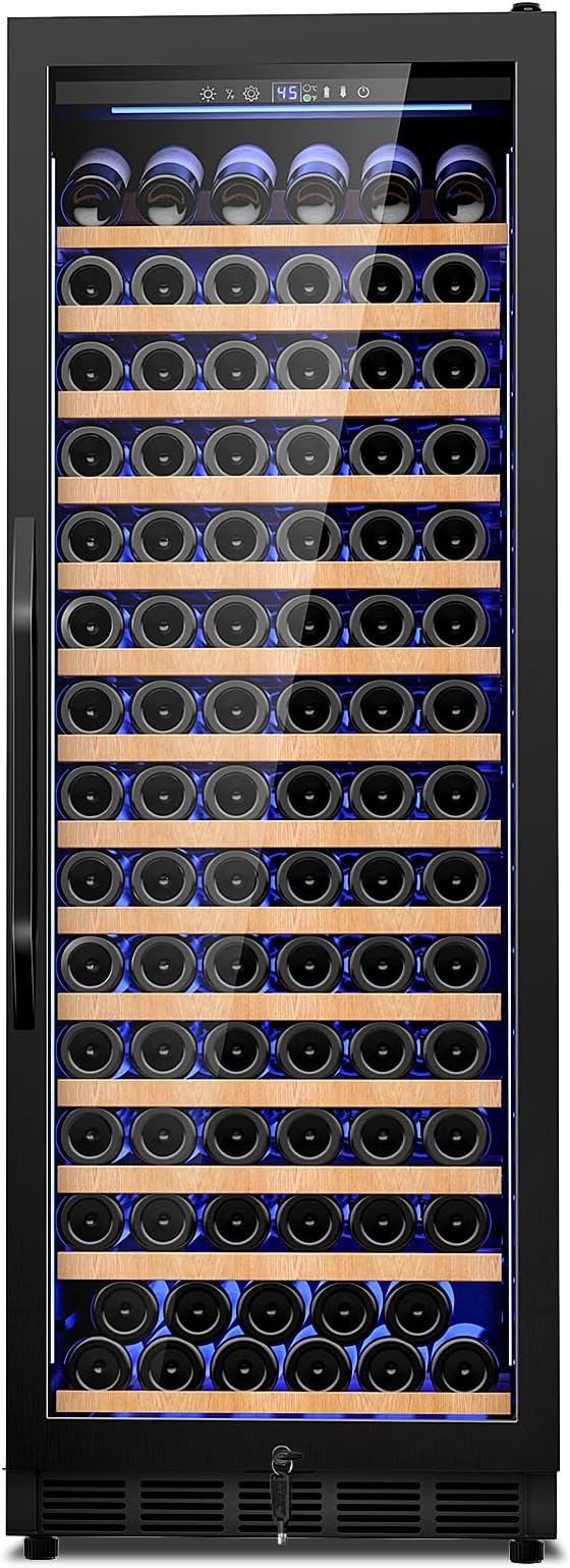 24 Inch Wine Cooler Refrigerator, 179 Bottles Wine Fridge Large Capacity - Image 9