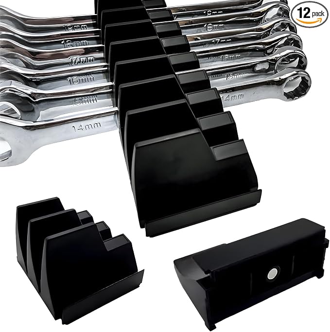 12 PC Magnetic Tool Organizer for Wrenches by Unknown