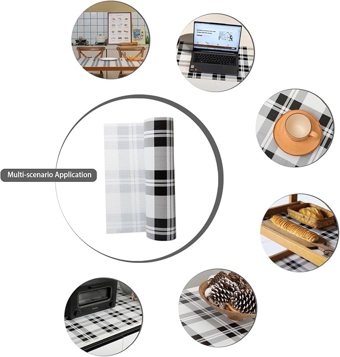 Drawer Shelf Liner for Kitchen Cabinets, Non Adhesive Slip Resistant Shelf - Image 6