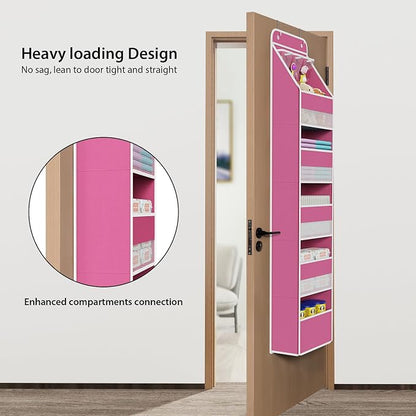 Univivi 6-Shelf Over Door Hanging Organizer Fabric Baby Door Storage - Image 2