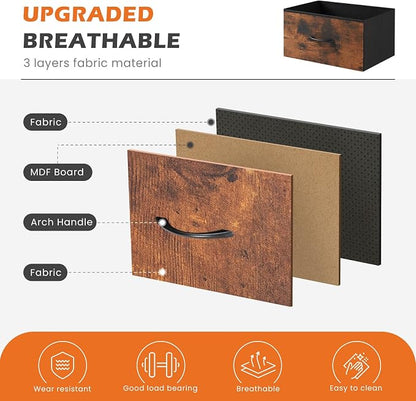 Sweetcrispy 4 Drawer Dresser, Fabric Storage Tower Organizer - Image 6