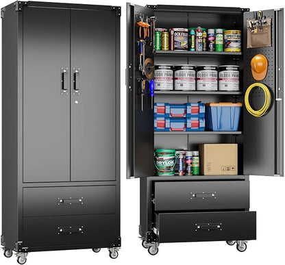 Upgraded Metal Garage Storage Cabinet by METALYEYE