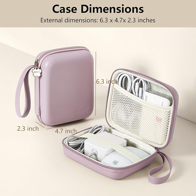 Charger Case for Macbook, Portable Tech Electronic Organizer Bag, Small Travel - Image 2