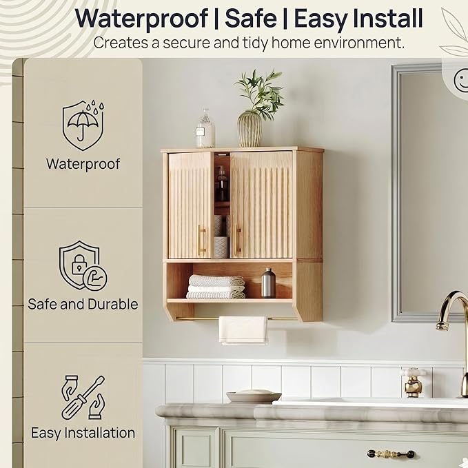 HOOBRO Narrow Bathroom Wall Cabinet - Image 4