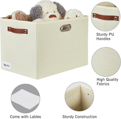 3-Pack Foldable Fabric Storage Bins - Image 3