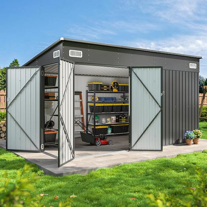 Aoxun 12'x7.3' Outdoor Storage Shed by Aoxun