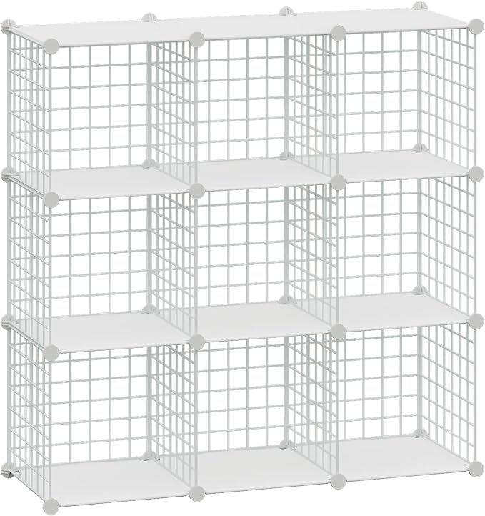 HUBSON Wire Cube Storage Organizer, Book/Toy/Craft/Potted Plants and petCloset by HUBSON