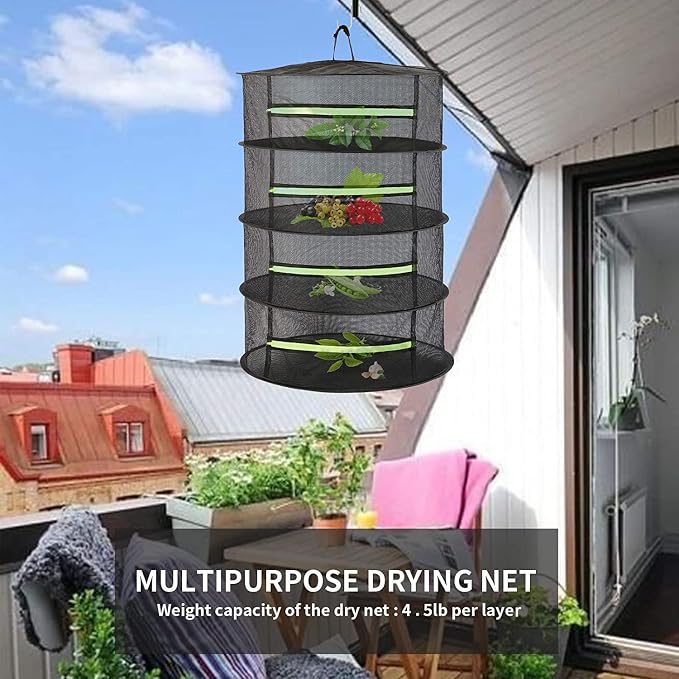 2ft 4-Layer Herb Drying Rack - Image 3