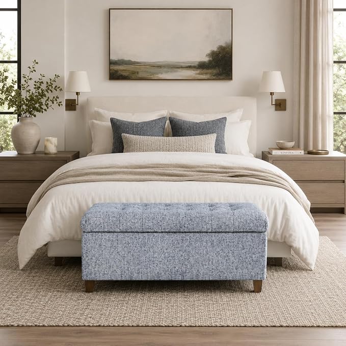 HomePop Ainsley 40" Storage Ottoman Bench - Image 2