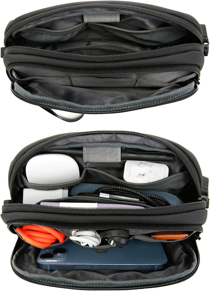 BANGE Electronics Organizer Travel Case, Water Resistant Travel Bag, Tech Pouch - Image 2