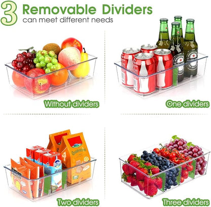 Snack Organizer for Pantry Shelf, 2 Pack Clear Plastic Pantry Storage Bins - Image 4