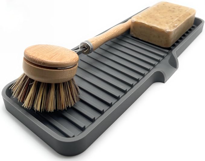 Happitasa Silicone Soap Dish Tray and Sponge Holder - Image 3