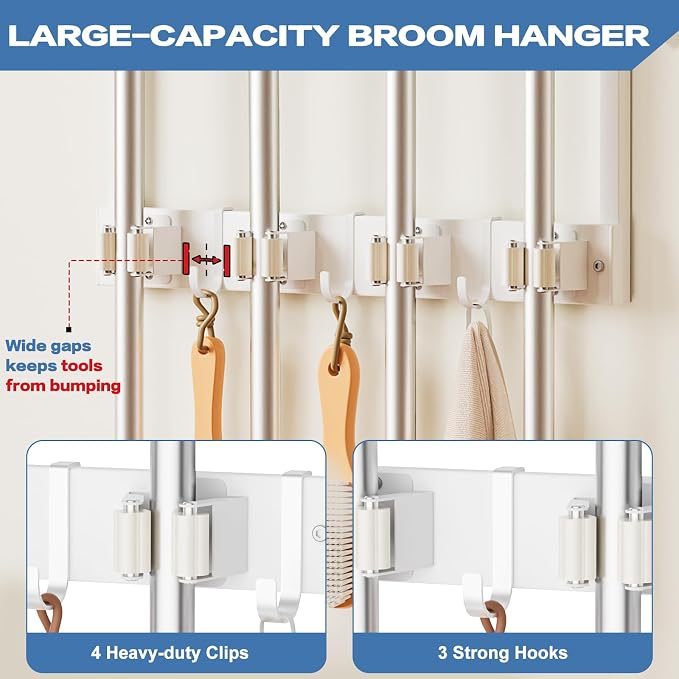 Olakee Broom Holder Wall Mount - Image 3