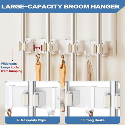 Olakee Broom Holder Wall Mount - Image 3
