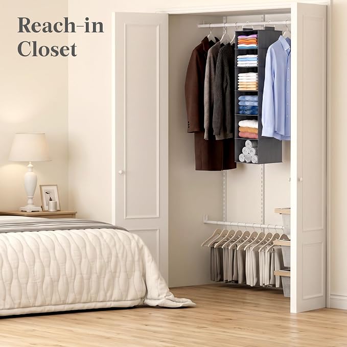 Lifewit 6 Tier Hanging Closet Organizer and Storage - Image 8
