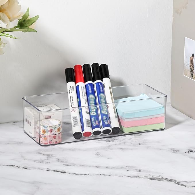 Acrylic Makeup Brush Holder Organizer, 1 Pack 1 Section Clear Plastic Makeup - Image 6