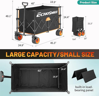 EchoSmile Collapsible Foldable Extended Wagon - Image 2
