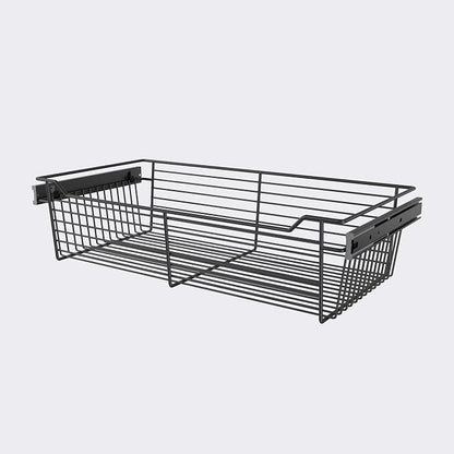 Classic 30" Closet Wire Basket in Matte Black by CustomClosets