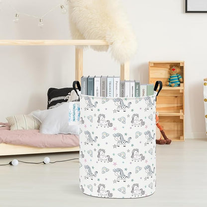 LANGYASHAN Laundry Basket Canvas Fabric Collapsible Organizer Basket - Image 5