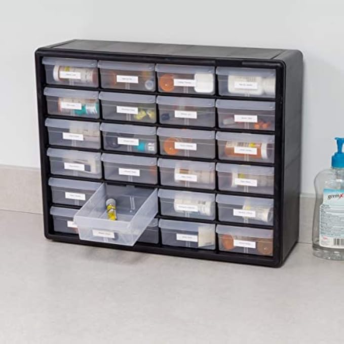 Akro-Mils 24 Drawer Hardware, Craft and Office Supply Storage Cabinet Bundle - Image 2