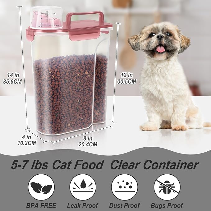 5-7Lbs Dog Cat Food Storage Container - Image 2